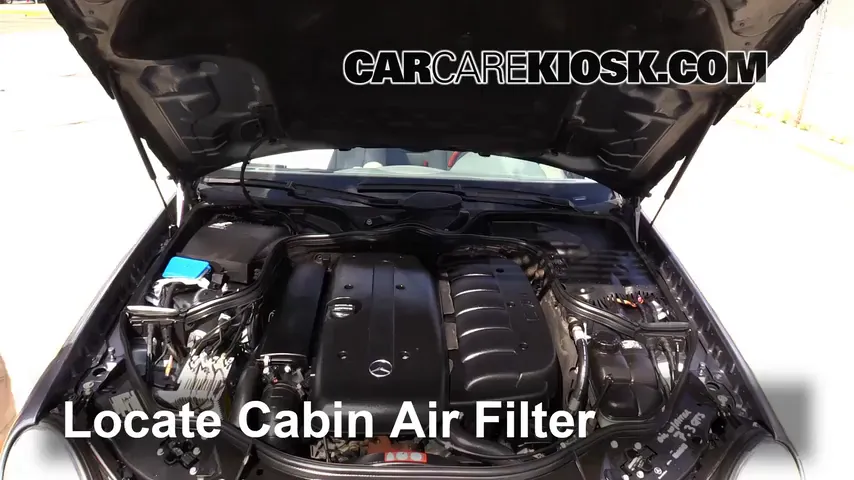 2005 Mercedes-Benz E320 CDI 3.2L 6 Cyl. Turbo Diesel Air Filter (Cabin) Replace